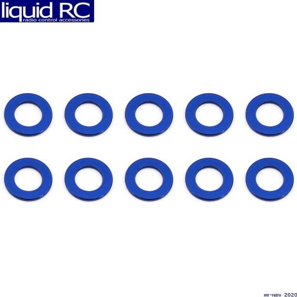 Associated 31381 Ballstud Washers 5.5x0.5 mm blue aluminum